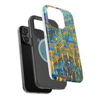 Blue & Gold Fantasy City Phone Case