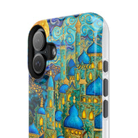 Blue & Gold Fantasy City Phone Case