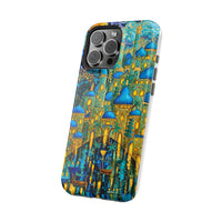 Blue & Gold Fantasy City Phone Case