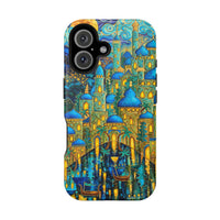 Blue & Gold Fantasy City Phone Case