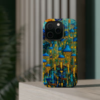 Blue & Gold Fantasy City Phone Case