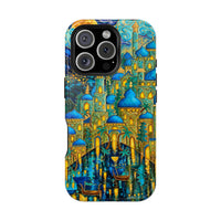 Blue & Gold Fantasy City Phone Case