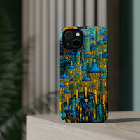 Blue & Gold Fantasy City Phone Case