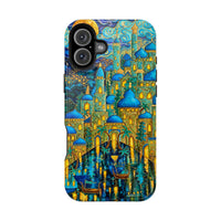 Blue & Gold Fantasy City Phone Case
