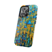 Blue & Gold Fantasy City Phone Case