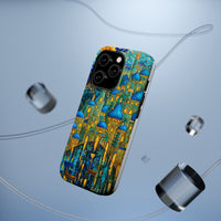 Blue & Gold Fantasy City Phone Case
