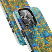 Blue & Gold Fantasy City Phone Case
