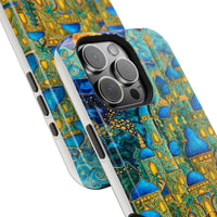 Blue & Gold Fantasy City Phone Case