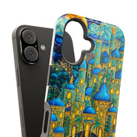 Blue & Gold Fantasy City Phone Case