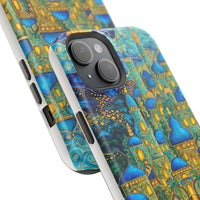 Blue & Gold Fantasy City Phone Case