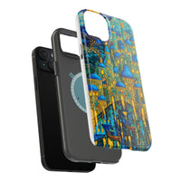 Blue & Gold Fantasy City Phone Case