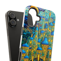 Blue & Gold Fantasy City Phone Case