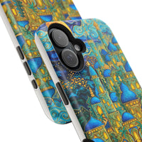 Blue & Gold Fantasy City Phone Case
