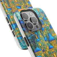Blue & Gold Fantasy City Phone Case
