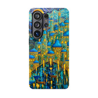 Blue & Gold Fantasy City Phone Case
