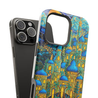 Blue & Gold Fantasy City Phone Case