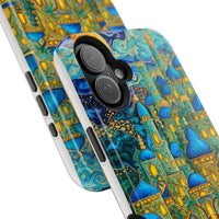 Blue & Gold Fantasy City Phone Case