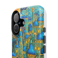 Blue & Gold Fantasy City Phone Case