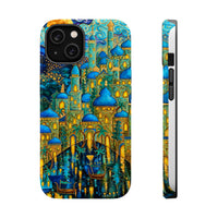 Blue & Gold Fantasy City Phone Case