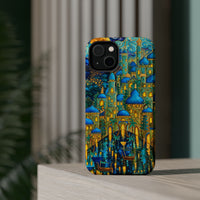 Blue & Gold Fantasy City Phone Case
