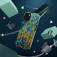 Blue & Gold Fantasy City Phone Case