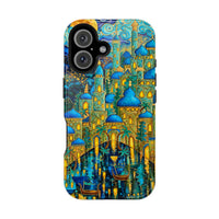 Blue & Gold Fantasy City Phone Case