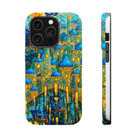 Blue & Gold Fantasy City Phone Case