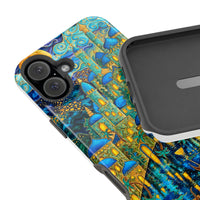 Blue & Gold Fantasy City Phone Case
