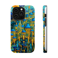 Blue & Gold Fantasy City Phone Case