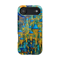 Blue & Gold Fantasy City Phone Case
