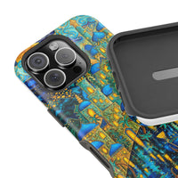 Blue & Gold Fantasy City Phone Case