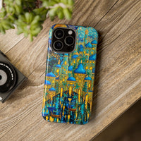 Blue & Gold Fantasy City Phone Case