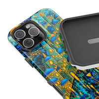 Blue & Gold Fantasy City Phone Case