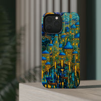 Blue & Gold Fantasy City Phone Case