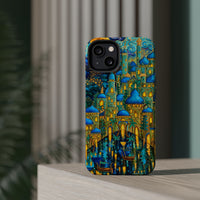 Blue & Gold Fantasy City Phone Case