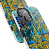Blue & Gold Fantasy City Phone Case