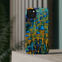 Blue & Gold Fantasy City Phone Case