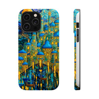 Blue & Gold Fantasy City Phone Case