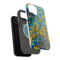 Blue & Gold Fantasy City Phone Case