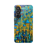 Blue & Gold Fantasy City Phone Case