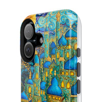 Blue & Gold Fantasy City Phone Case