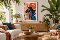 Where Dreams Take Flight — Woman & Paper Planes Art Print