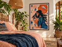 Where Dreams Take Flight — Woman & Paper Planes Art Print