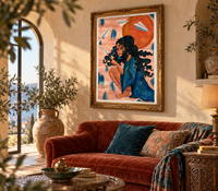 Where Dreams Take Flight — Woman & Paper Planes Art Print