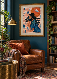 Where Dreams Take Flight — Woman & Paper Planes Art Print