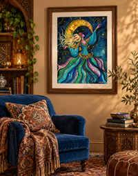 Her Own Orbit — Celestial Dancer Fine Art Print
