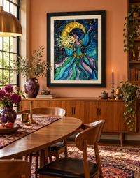 Her Own Orbit — Celestial Dancer Fine Art Print