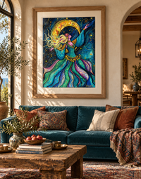 Her Own Orbit — Celestial Dancer Fine Art Print