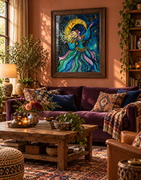 Her Own Orbit — Celestial Dancer Fine Art Print