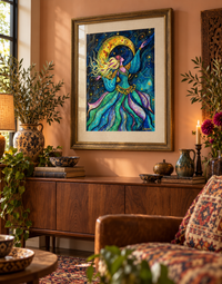 Her Own Orbit — Celestial Dancer Fine Art Print